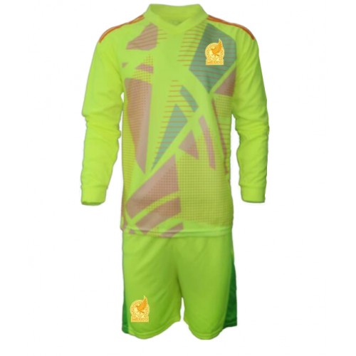 Meksiko Golmanski Gostujuci Dres za djecu Copa America 2024 Dugi Rukav (+ Kratke hlače)